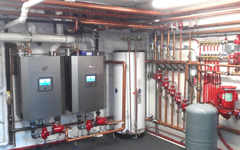 Boiler room in basement